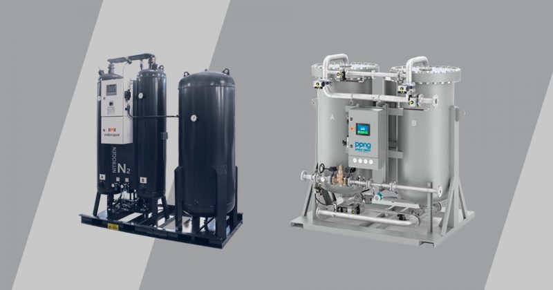 a visual of the 2 most popular nitrogen generator variants